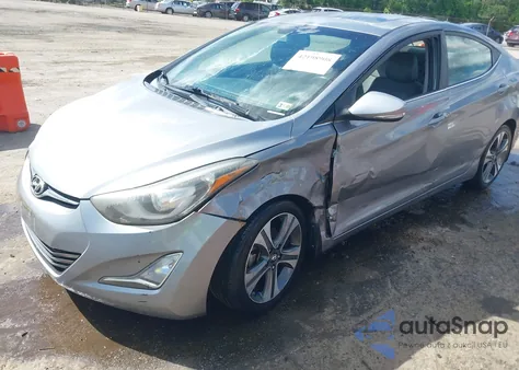 2014 Hyundai Elantra Sport from USA, damaged, VIN KMHDH4AHXEU079260
